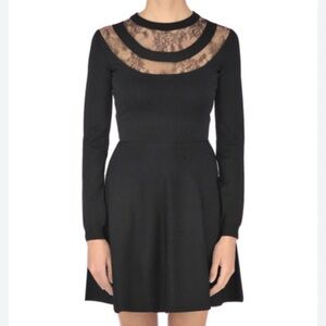 Valentino Classic Black Long Sleeve Dress